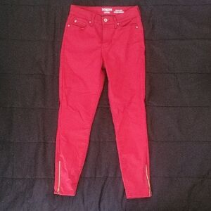 Levi's Kids Red Jeans with Gold Zippers